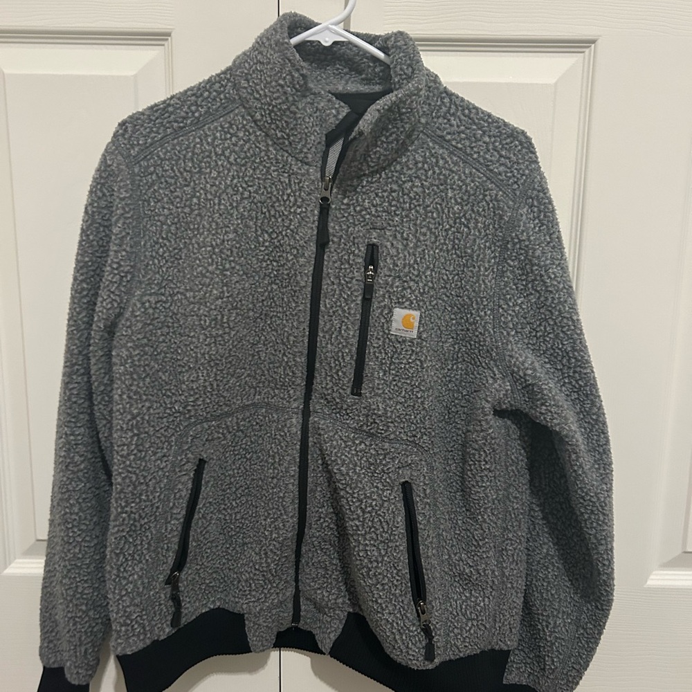 Carhartt Heather Gray Fleece Jacket